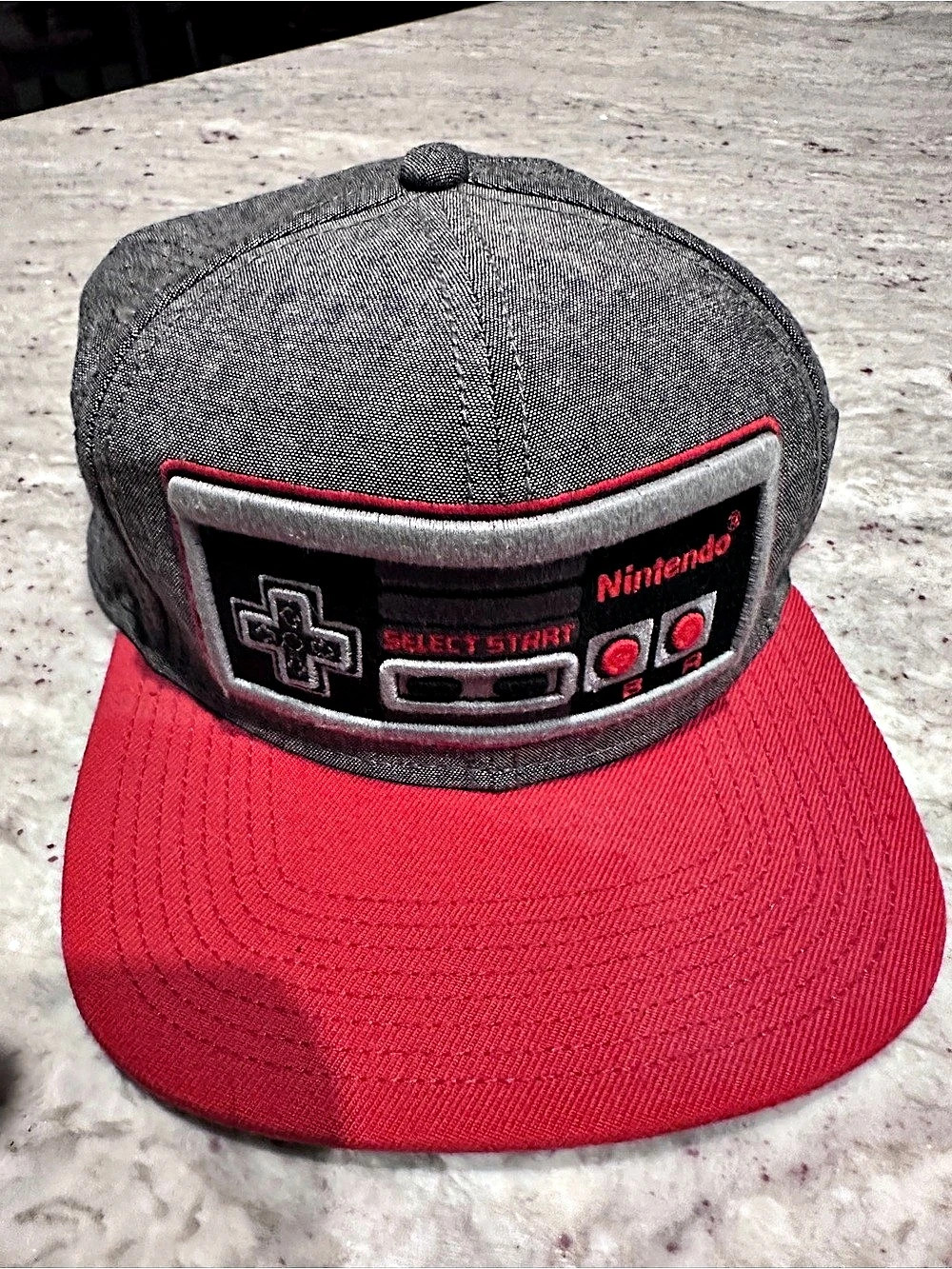 Nintendo Entertainment System NES Controller Snapback Hat NES Controller Hat Red